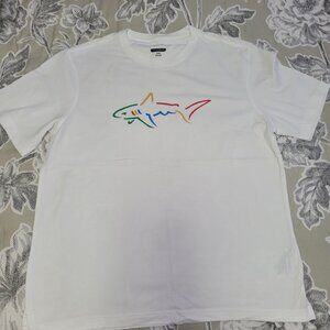 Greg Norman 100% White Cotton Short Sleeve T Shirt Size Medium NWOT